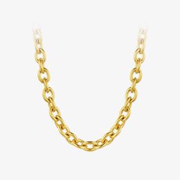 Pendant Necklaces Link Chunky for Women Choker Gold Colour Stainless Steel 2023 Fashion Jewellery Party Collares 220427