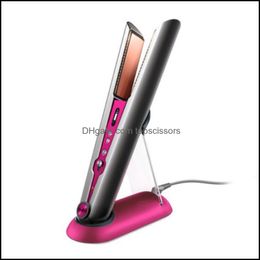 Hair Straighteners Care Styling Tools Products 2 In 1 Curler Hairs Straightener Fuchsia Colour Ship Within 1-4 Days Drop Delivery 2021 Lkvb