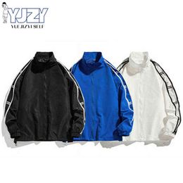 Autumn Men Streetwear Hip Hop Jacket Y2K Fashion Korean Men Casual Jacket Brand New Men Harajuku Jacket Spring 2022 Sportswear T220816