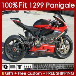 OEM Fairings Kit For DUCATI Panigale 959R 1299R 1299S 959 1299 S R 2015 2016 2017 2018 Body 140No.90 959-1299 15-18 959S 15 16 17 18 Injection mold Bodywork red black blk