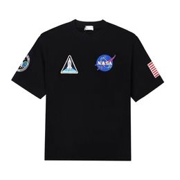 2024 Men And Women T Shirt Casual T-shirts Rocket Tee Astronauts Shirts USA Flag Baleciaga Top Black Bb Paris Space Shuttle Tn