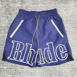 Rhudes Shorts Women Designer Limited Rhudes Shorts Men Shorts Summer New Reflective Hip Hop High Rhudes Pants Street Sports Training Bea 5361