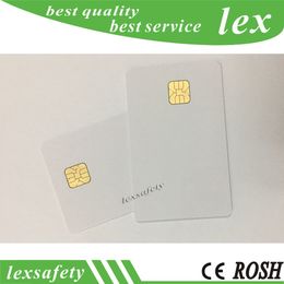100PCS LOT Contact Smart Blank FM4428 chip pvc ic cards with SLE4428 4428 PVC Card for Printer