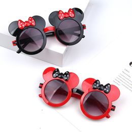 Cartoon Lovely Kids Sunglasses Bear Shape Frame Girls Children Sun Glasses Round Street Beat Baby Boy Eyeglasses Cute Shade 220705