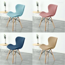Chair Covers Polar Fleece Butterfly Shape Cover Spandex Dining Curved Stool Slipcover Funda Silla Asiento Stretch Ant Seat CoversChair