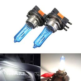 2x H15 Xenon Bulb 12V 55W HeadLight Lamp DRL For HID 6000K Blue Glass Car Light Super White For AUDI/VW/GOLF