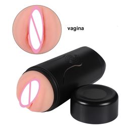 Sex toy massager Automatic Usb Charge Voice Male Silicone Pussy Toy for Man Masturbation