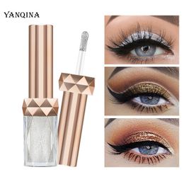 Yanqina Diamond Shiny Eye Shadow Liquid Liquid Cosemedics Luminous Eyeshadow Glitter Cream Makeup Shimmer الكريمة