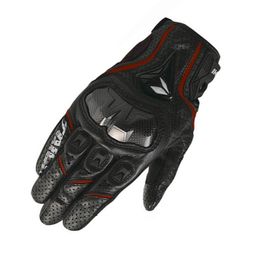 Touch Screen Leather Motorcycle Scooter Breathable Protection Racing Motocross Glove Spring Autumn Gloves For Men 220622