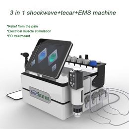 Professional 3 in 1 Other Beauty Equipment Tecar EMS Shock Wave Smart Tecar Machine Pain Relief ED Treatment Muscle Massage Device