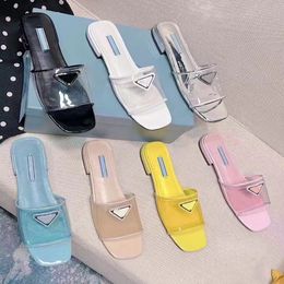2022 Women Sandals slippers Correct Flower Box Dust Bag Embroidered Floral Brocade Scuffs Flip Flops Flats Letters Shoes