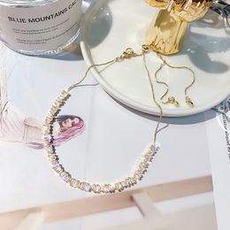 Chokers Luxurious Cubic Zirconia Choker Necklaces For Women Gold Adjustable Chains Statement Jewellery Gifts BijouxChokers