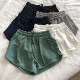 Running Shorts Sports Women Summer Candy Color Anti Emptied Skinny Casual Lady Elastic Waist Beach Correndo Short PantsRunning