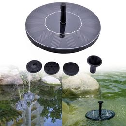Solar Fountain Floating Water Pump Panel Kit Garden Plants Watering Pool Pond Submersible Y200106