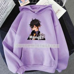 COLLECTION-2 Genshin Impact Hoodie Zhongli Manga Print Dropshipping Sweatshirt Unisex Loose Hoody Women/Men Long Sleeve Harajuku Y220713