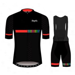 Raphaful Team Mens Racing Suits Tops Triathlon Pro Bike Wear Quick Dry Jersey Ropa Ciclismo Cycling Clothing Sets 220621