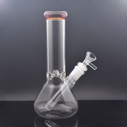 Classical Glass Beaker Bong Hookahs with Downstem Oil Bowl 8 Inche Bubbler Smoking Water Pipes Thick Material Transparent dab rig Bongs