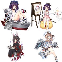 Wall Stickers Three Ratels CYX15 Azur Lane USS Aww Anime Pvc Sticker For Car Bike Motorcycle Laptop Home Decoration