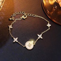 Charm Bracelets Sell Star Gold Bracelet With Bling Zircon Stone For Women Fashion Jewellery 2022 TrendCharm