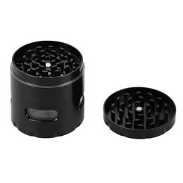 4-layers Herb Grinder Smoking Accessories 55mm Zinc Alloy Spice Crusher Tobacco Shredder for Smoker As Weeeing Accessory Smoke Shops Supplies