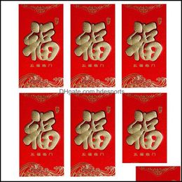 Gift Wrap Event Party Supplies Festive Home Garden Chinese Red Envelopes Money Lucky Packaging For Year Birthday Weddinggift Drop Delivery