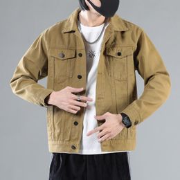Men's Jackets Spring And Autumn Denim Jacket Men's Trend Casual Loose High-end Fashion WearMen's