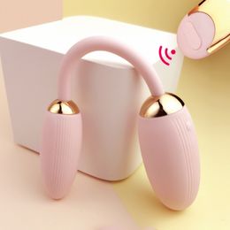 10 Speed Wireless Remote Control Dual Vibrator Eggs Anal Plug s Vagina Clitoris Stimulator sexy Toys for Women