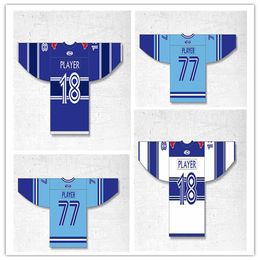 Custom Toronto Hockey Jersey Bo Bichette Vladimir Guerrero Jr. Lourdes Gurriel Santiago Espinal George Springer Matt Chapman Cavan Biggio Blue Kevin Jays Gausman