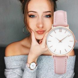 Wristwatches 2022 Luxury Women Watch Leather Classic Design Quartz Wristwatch TOP Brand Female Clock Relogio Feminino