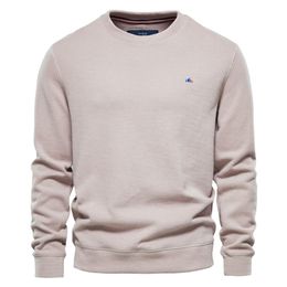 AIOPESON Solid Colour Sweatshirts Men Casual Streetwear Brand Cotton Pullover Hoodies Men Autumn Quality Classic Mens Sweatshirt 210924