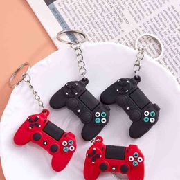 DIY Diverse Keyring Car Mirror Accessory Game Machine Keychain & Keyring Cute Gamepad Joystick Key Chain Car Hanging AA220318