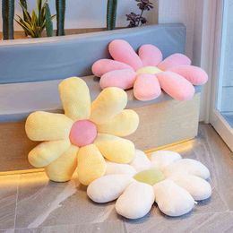 Sizes Pc Hot Colorful Mademoises Floral Cushion Down Cotton Filled Soft Elastic Plush Plants Sofa Chair Floor props J220704