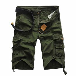 Fashion Military Cargo Shorts Mens Camouflage Tactical Men Cotton Work Casual Male Short Pants Plus Size 220325