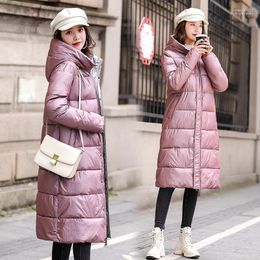 Women's Down & Parkas Hooded Ladies Coat Long Coats Parka Plus Size Jacket Women Winter Thick For Pink Parks1 Stra22