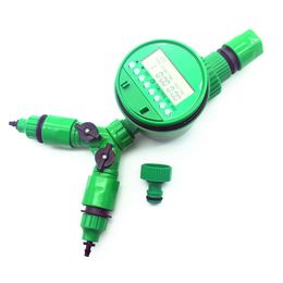 1 set 5Pcs Automatic irrigation Watering digital timer Y Connector 34 External threadquick connector for 47 or 811mm hose Y200106