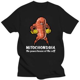 Men's T-Shirts Biology Science Funny Mitochondria Cell T Shirt Comfortable Summer Style O Neck Short Sleeve Printing Solid Colour Original S