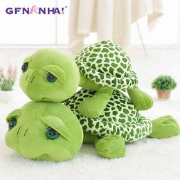 New Arrival Cm Army Green Big Eyes Turtle Cuddle Stuffed Soft Pop Kids as Birthday Gift Christmas J220704