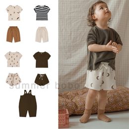 O Zoo Summer Kids Short Sleeve Tee Baby Girls Clothes Terry Rope Shorts Boy Printed Tops Fashion Children s T shirt Organic 220714