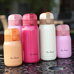 Drinkware Mugs Candy Mini Thermos Cup Kids Cartoon Water Bottle Stainless Steel Thermal Coffee Mug Vacuum Flask Insulateda47