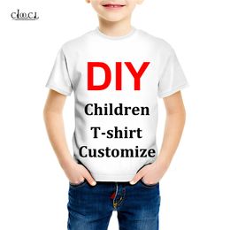 Family Fitted 3D Print DIY Personalised Design Children T Shirt Own Image P o Star Singer Anime Boy Girl Harajuku Tops B354 220704