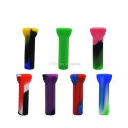 cheap cigarette filters UK - wholesele cheap Silione cigarette Filter Tip 33mm Mini Cigarette Dry Herb Mouth Tips silicone tobacco pipe for smoking Rolling pap229s