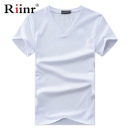 Short Sleeve T Shirt Men's Tops Tees V Neck Slim Fit T-Shirt Men Casual Summer Tshirt Camisetas Plus Size S-5XL 220325