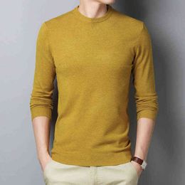 Keep Warm Men Round Neck Cashmere Sweater Fashion Slim New Eight Colors Casual Comfortable Home Sweater Dress Male L220730