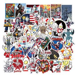 New Sexy 50Pcs Ultraman Cartoon Graffiti Sticker Laptop Suitcase Skateboard Motorcycle Guitar Waterproof Kids Classic Toy Sticker Decal