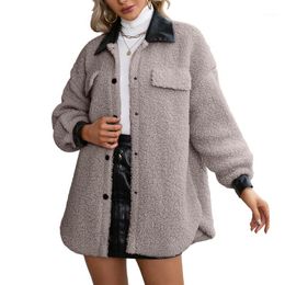 Damen-Trenchcoats, weiblicher Mantel, Umlegekragen, langärmelige Jacke, Mantel mit Knöpfen für Herbst und Winter