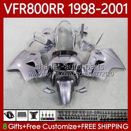 Fairings Kit For HONDA Interceptor VFR800RR VFR 800RR 800 CC RR VFR800 98 99 00 01 Body 128No.48 800CC VFR-800 Stock Colour RR 1998 1999 2000 2001 VFR800R 98-01 Bodywork