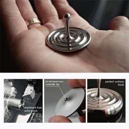 Magic Water Drop Hand Spiner Gyro Stainless Steel Desktop Spinner Beyblade Spinning Tops Gift Adults Fingertip Toy Kids 220505