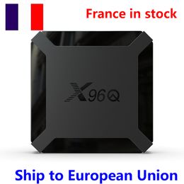 Ship from France 10pcs of X96Q Android 10.0 TV BOX 2GB 1GB RAM 8GB 16GB Smart Allwinner H313 Quad Core and 10 pcs of I8 Backlight keybaord mouse