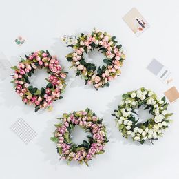 Decorative Flowers & Wreaths Artificial Roses Flower Garland For DIY Wedding Arches Pography Props Christmas Halloween Birthday Party Fake W