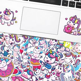 Waterproof 10/30/50pcs Cute Animal Unicorn Graffiti Stickers Cartoon Decals Scrapbook Diary Laptop Phone Waterproof Sticker for Kids Toy Car sticker